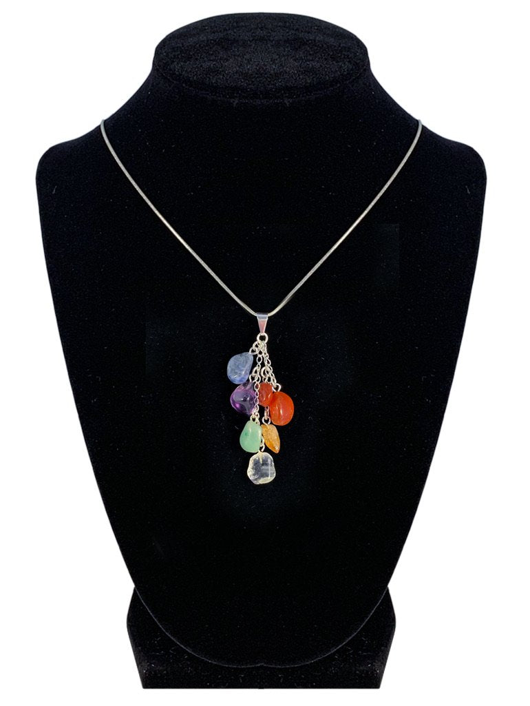 7 Gemstones Chakra Necklace Jewelry YE Journeys