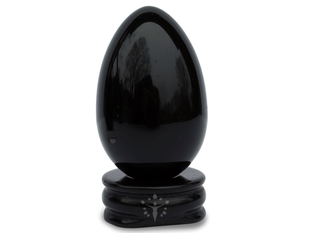Black Obsidian Yoni Egg "Cleans and Reignite" Yoni Egg Yoni Egg Journeys 