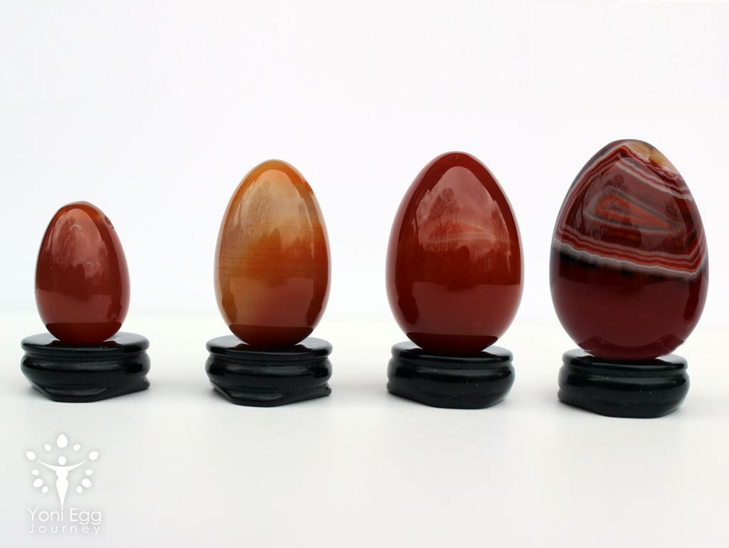 Carnelian Yoni Egg "Manifestation" Yoni Egg Yoni Egg Journeys