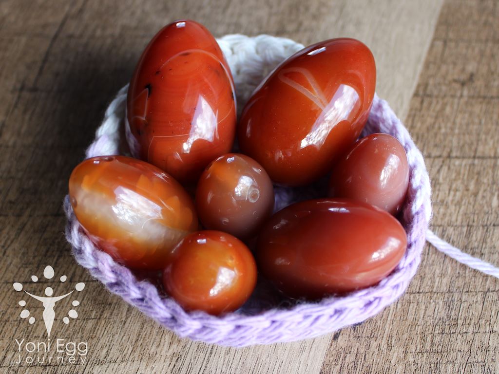 Carnelian Yoni Egg "Manifestation" Yoni Egg Yoni Egg Journeys