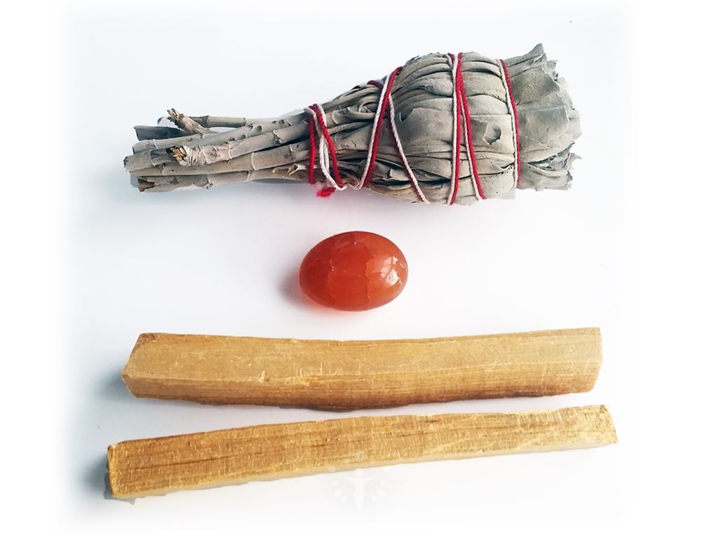Essential Energy Cleansing Kit Gemstone Cleansing Kit YE Journeys without Abalone Shell and Stand