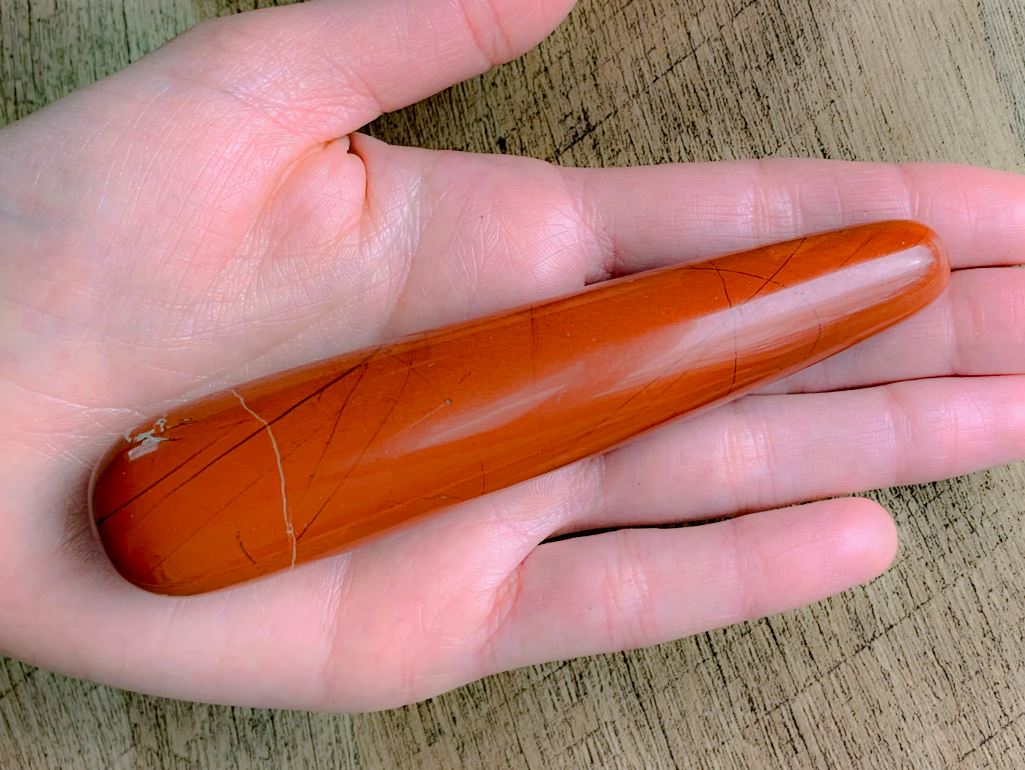 Red Jasper Body Massage Wand Yoni Wand Yoni Egg Journeys
