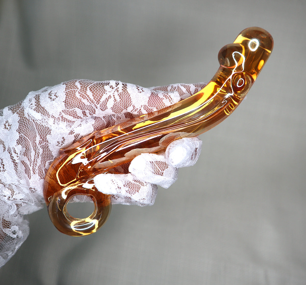 Gold Glass G Yoni Wand