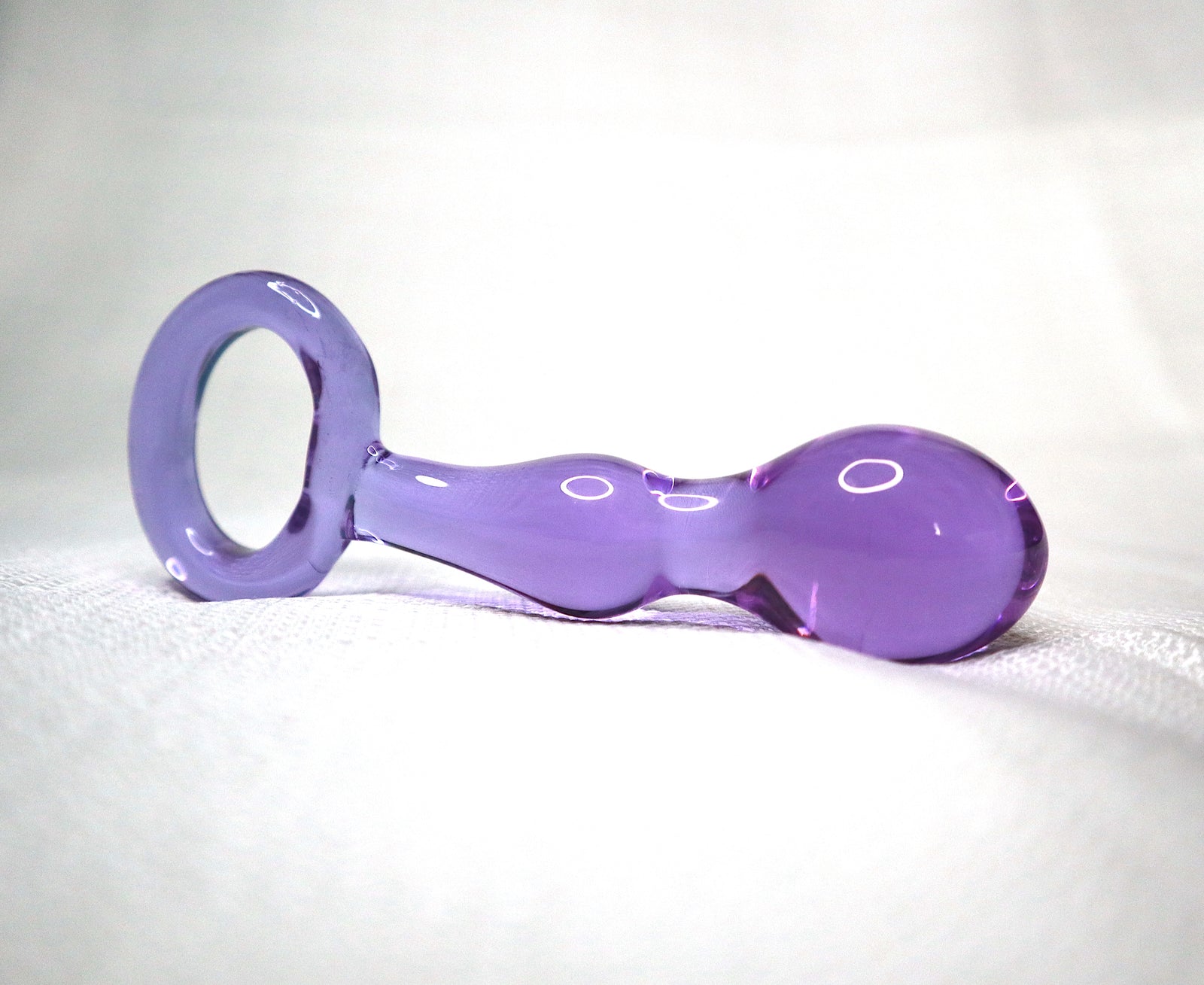 Purple Glass Wand "Butt Massager"