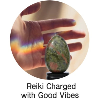 All Jade Eggs and Yoni Eggs are reiki charged with good vibes