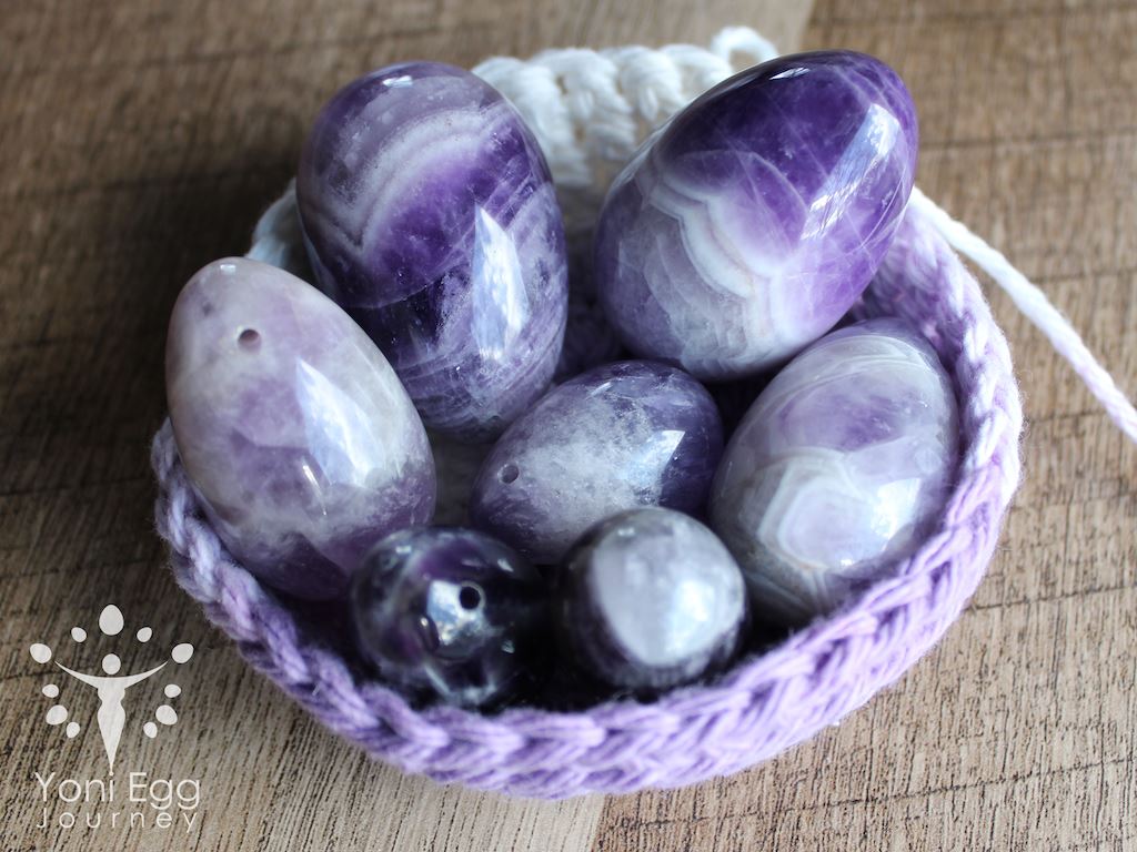 Amethyst Yoni Egg "Abundance" Yoni Egg Yoni Egg Journeys 