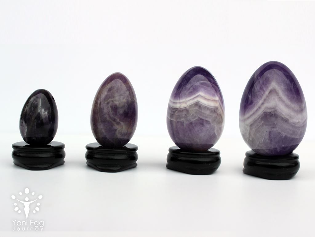 Amethyst Yoni Egg "Abundance" Yoni Egg Yoni Egg Journeys 