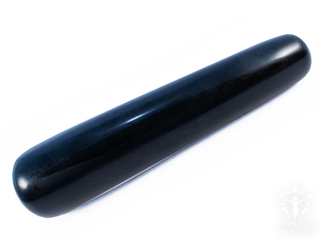 Black Obsidian Rock Hard Massage Wand Yoni Wand Yoni Egg Journeys 