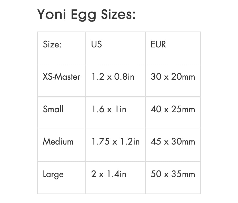 Black Obsidian Yoni Egg "Cleans and Reignite" Yoni Egg Yoni Egg Journeys 