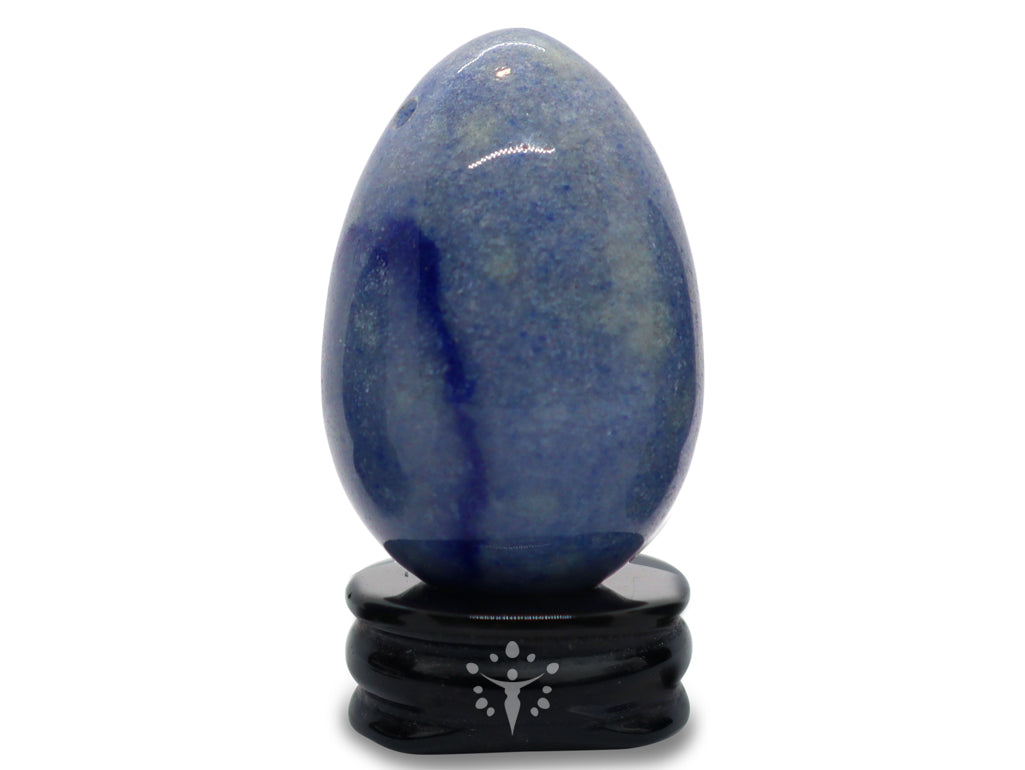 Blue Aventurine Yoni Egg "Calming and Balancing" Yoni Egg Yoni Egg Journeys XS-master Drilled 