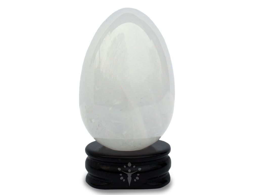Clear Milky Quartz Yoni Egg "Fulfillment" Yoni Egg Yoni Egg Journeys 