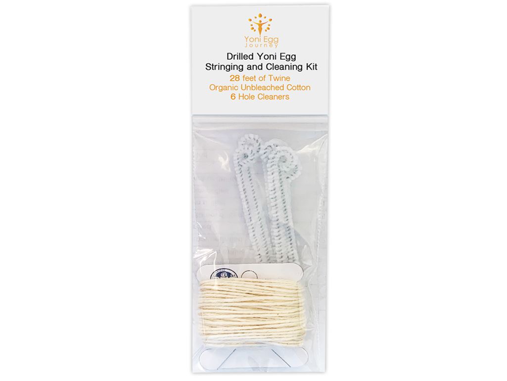Drilled Yoni Egg Stringing and Cleaning Kit Yoni Egg Accessory YE Journeys 