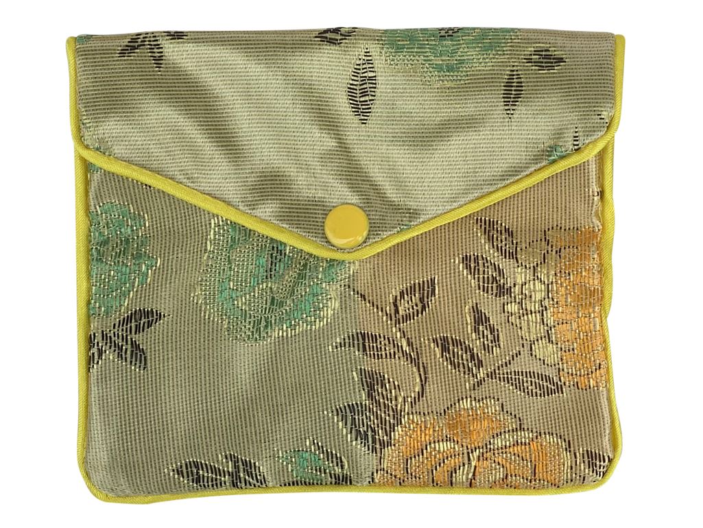 Embroidered Yoni Egg Envelop Bag Yoni Egg Bag YE Journeys Yellow 