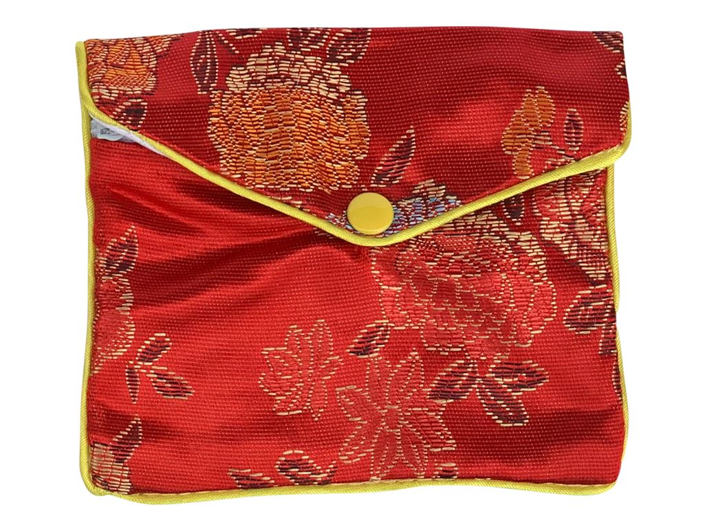 Embroidered Yoni Egg Envelop Bag Yoni Egg Bag YE Journeys Red 