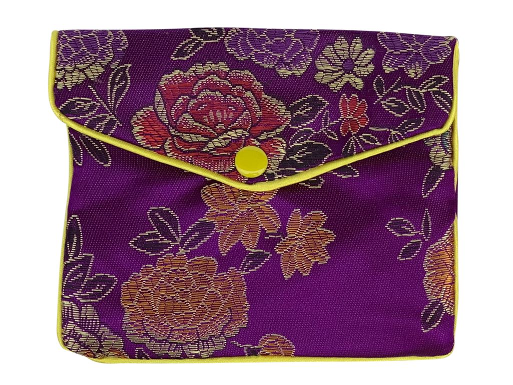 Embroidered Yoni Egg Envelop Bag Yoni Egg Bag YE Journeys Purple 