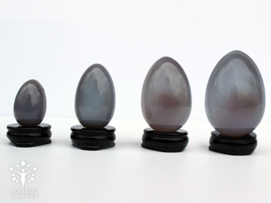Natural Agate Yoni Egg "Stability and Growth" Yoni Egg Yoni Egg Journeys 