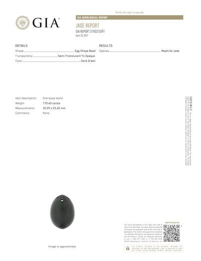 Nephrite Jade Yoni Egg "Purity and Pleasure" Yoni Egg Yoni Egg Journeys 