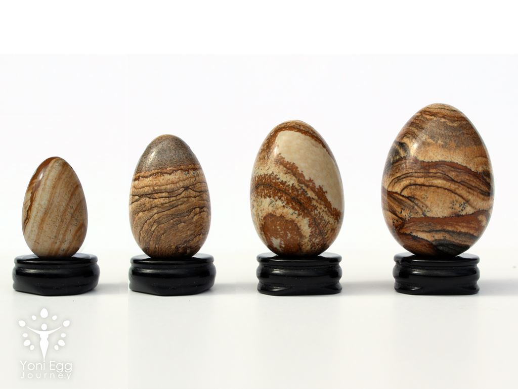 Picture Jasper Yoni Egg "Revelation and Ascension" Yoni Egg Yoni Egg Journeys 