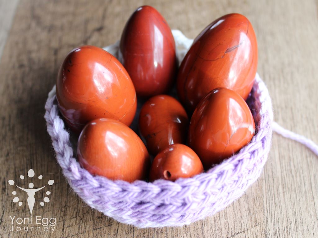 Red Jasper Yoni Egg "Tantra and Tranquility" Yoni Egg Yoni Egg Journeys 