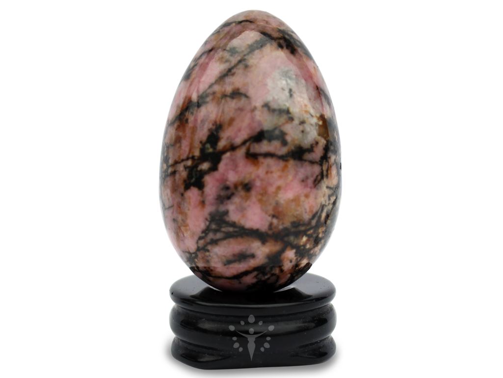 Rhodonite Yoni Egg "Centering and Love Energy" Yoni Egg Yoni Egg Journeys 