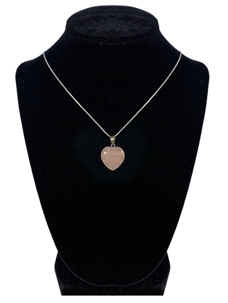 Rose Quartz Heart Shaped Necklace "Love and Self Love" Jewelry YE Journeys 