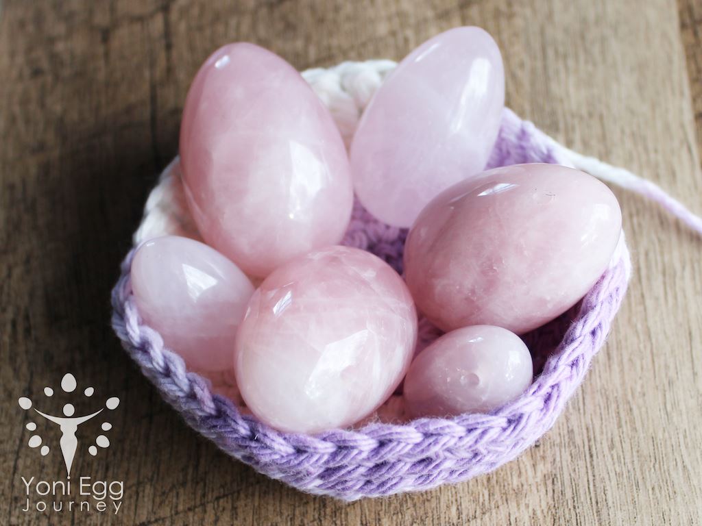 Rose Quartz Yoni Egg "Love and Harmony" Yoni Egg Yoni Egg Journeys 