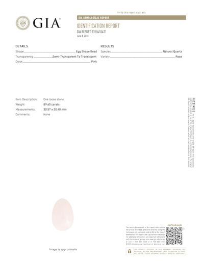 Rose Quartz Yoni Egg "Love and Harmony" Yoni Egg Yoni Egg Journeys 