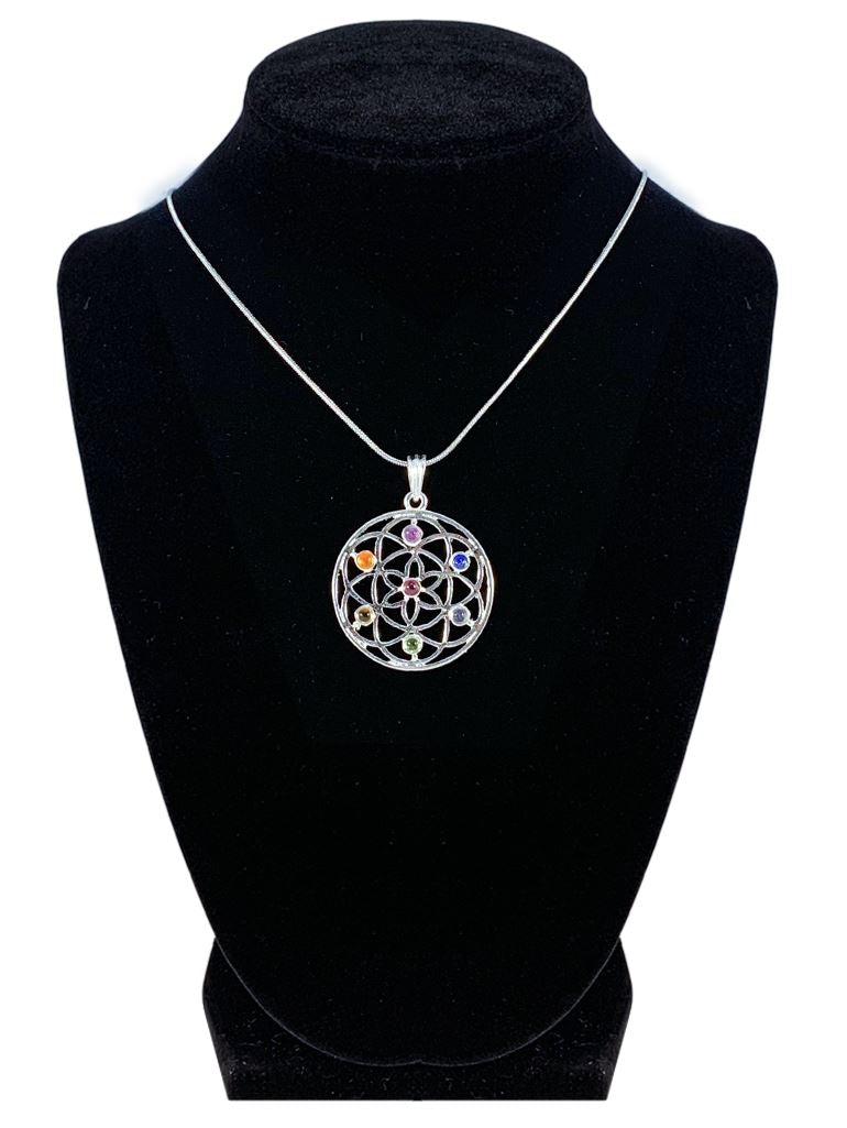 Seed of Life Energy Balancing Necklace "New Beginning" Jewelry YE Journeys 