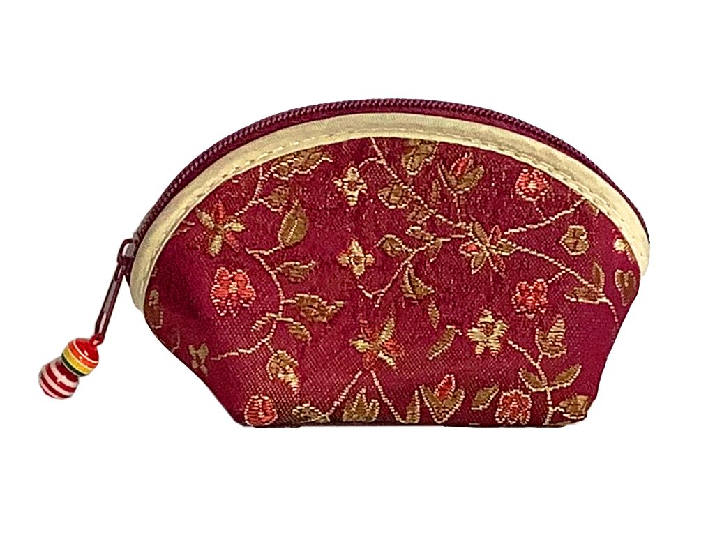 Silk Embroidered Yoni Egg Pouch Bag Yoni Egg Bag YE Journeys Bordo 