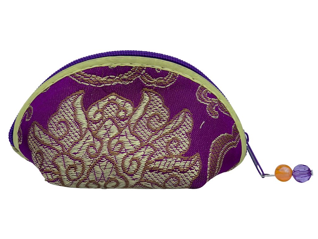 Silk Embroidered Yoni Egg Pouch Bag Yoni Egg Bag YE Journeys Purple 