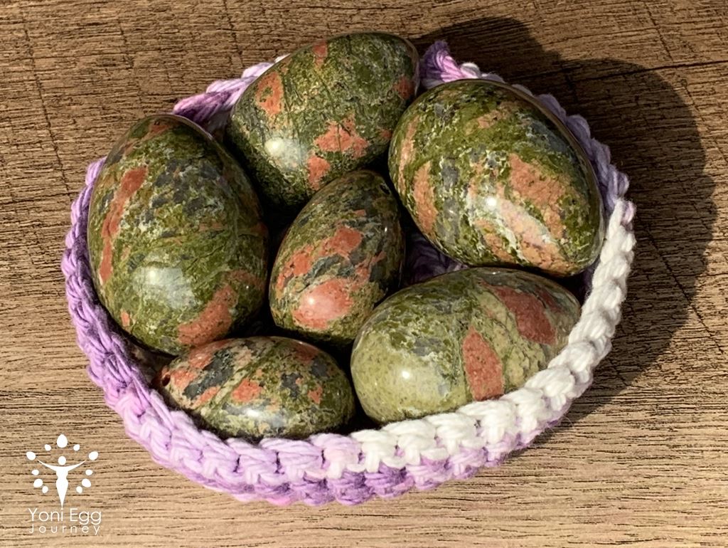 Unakite Yoni Egg "Union and Harmony" Yoni Egg Yoni Egg Journeys 