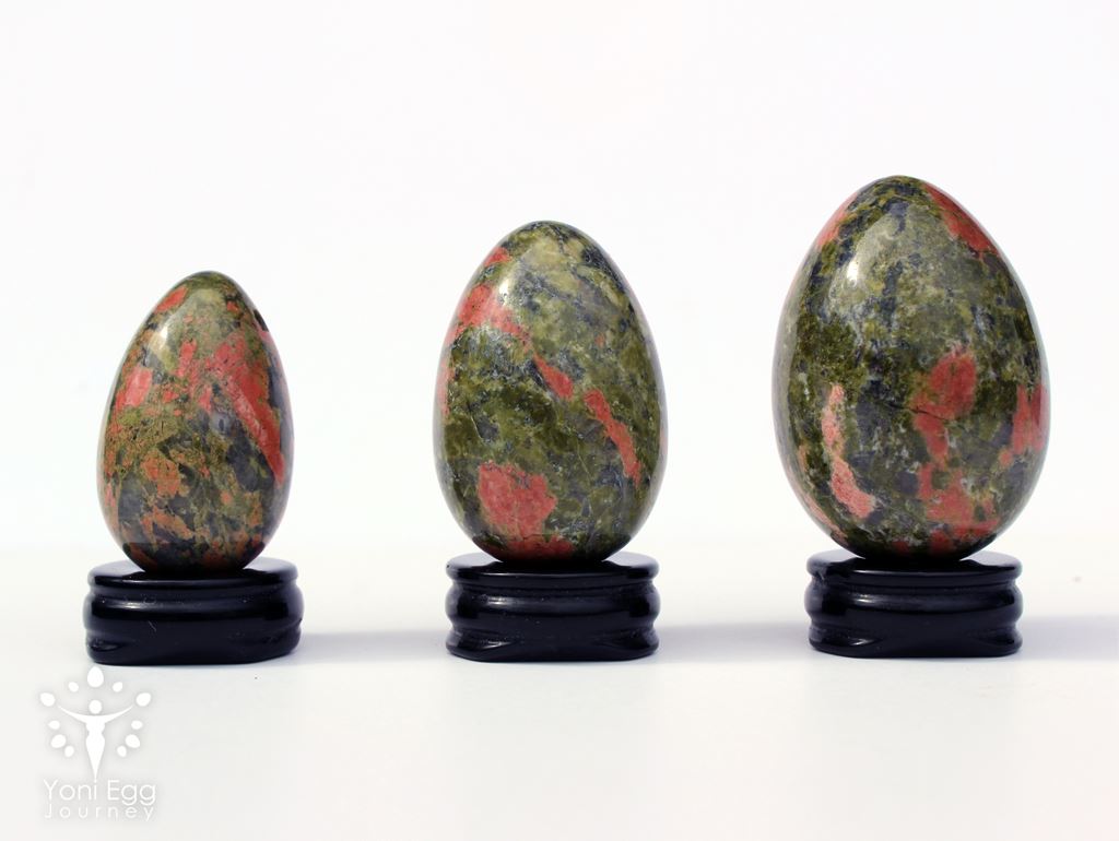 Unakite Yoni Egg "Union and Harmony" Yoni Egg Yoni Egg Journeys 