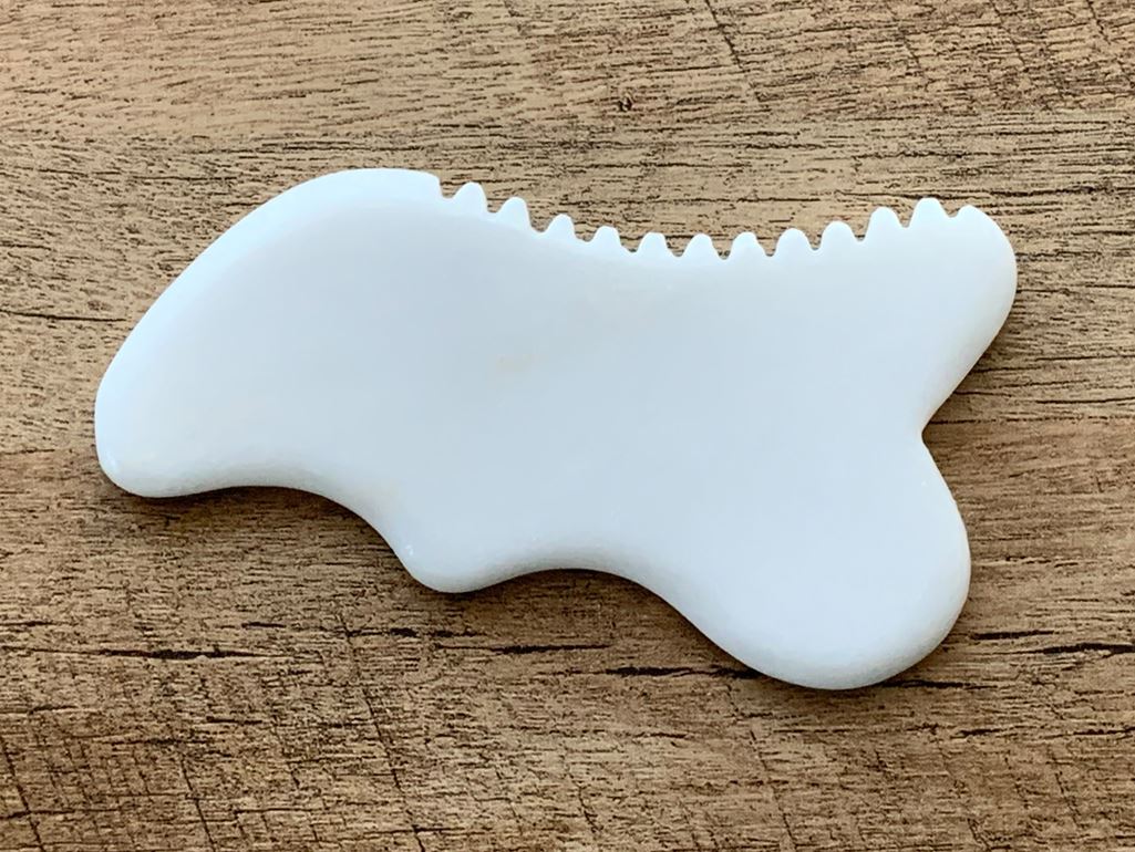 White Jade Gua Sha Stone for Facial Massage Gua Sha Yoni Egg Journeys 