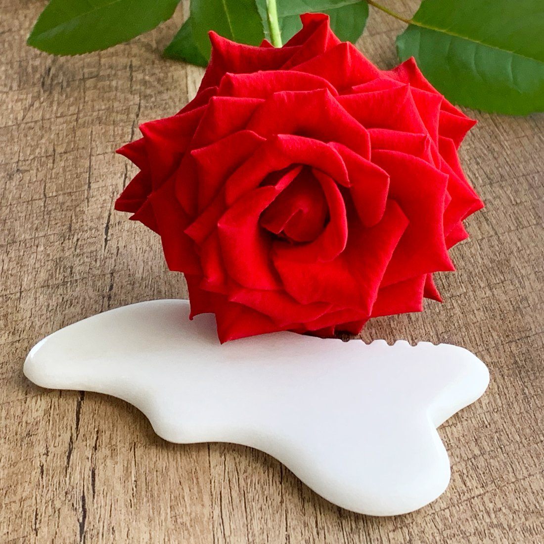 White Jade Gua Sha Stone for Facial Massage Yoni Wand Yoni Egg Journeys 