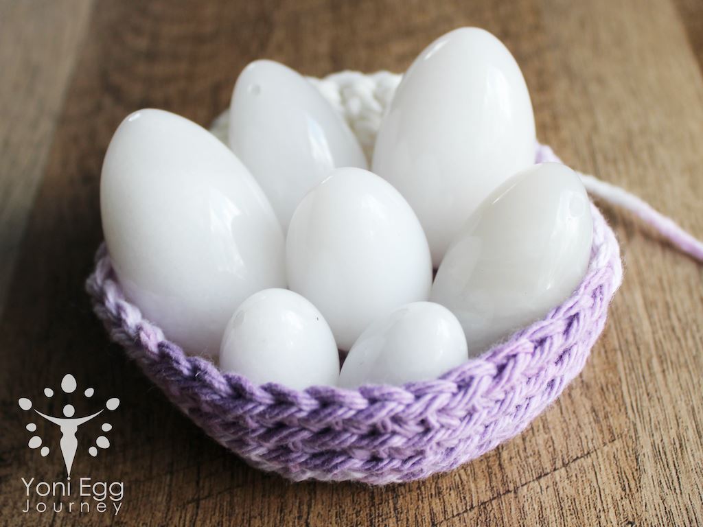 White Jade Yoni Egg "Floating Bliss" Yoni Egg Yoni Egg Journeys 